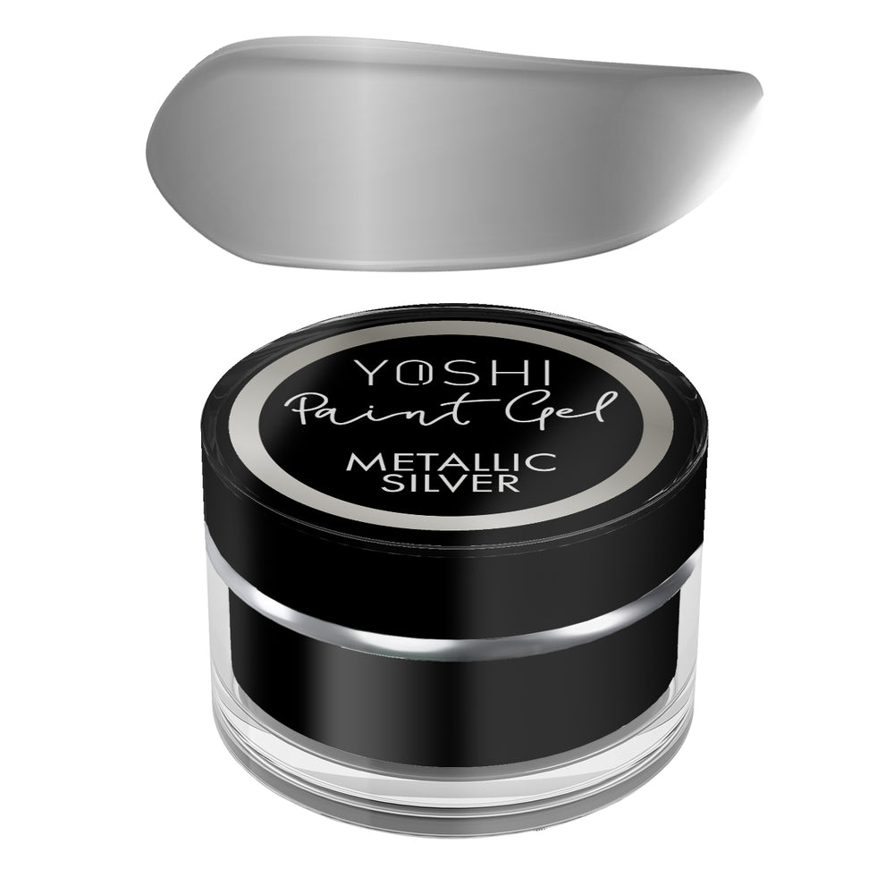 Metallic paint gel silver