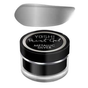 Metallic paint gel silver