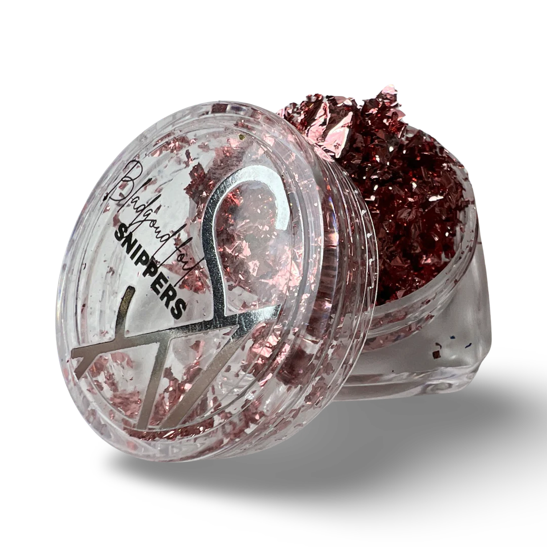 Bladgoud Folie Snippers - roze