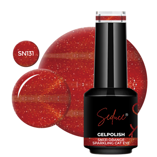 131 Orange Sparkling Cat Eye | HEMA Free