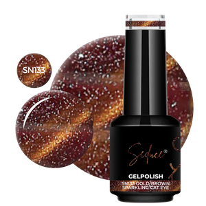 SN133 Gold/Brown Sparkling Cat Eye | HEMA Free