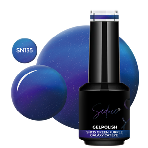 SN135 8D Green/Purple Galaxy Cat Eye | HEMA Free