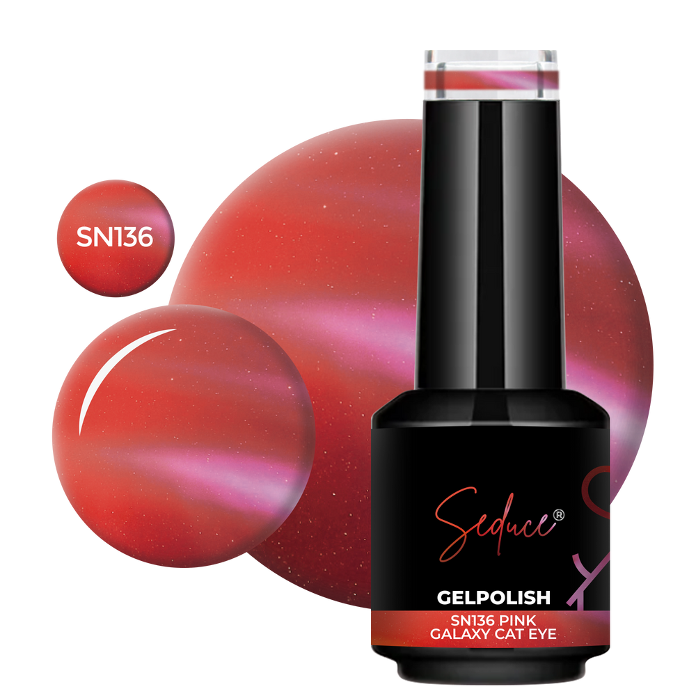 SN136 8D Pink Galaxy Cat Eye | HEMA Free