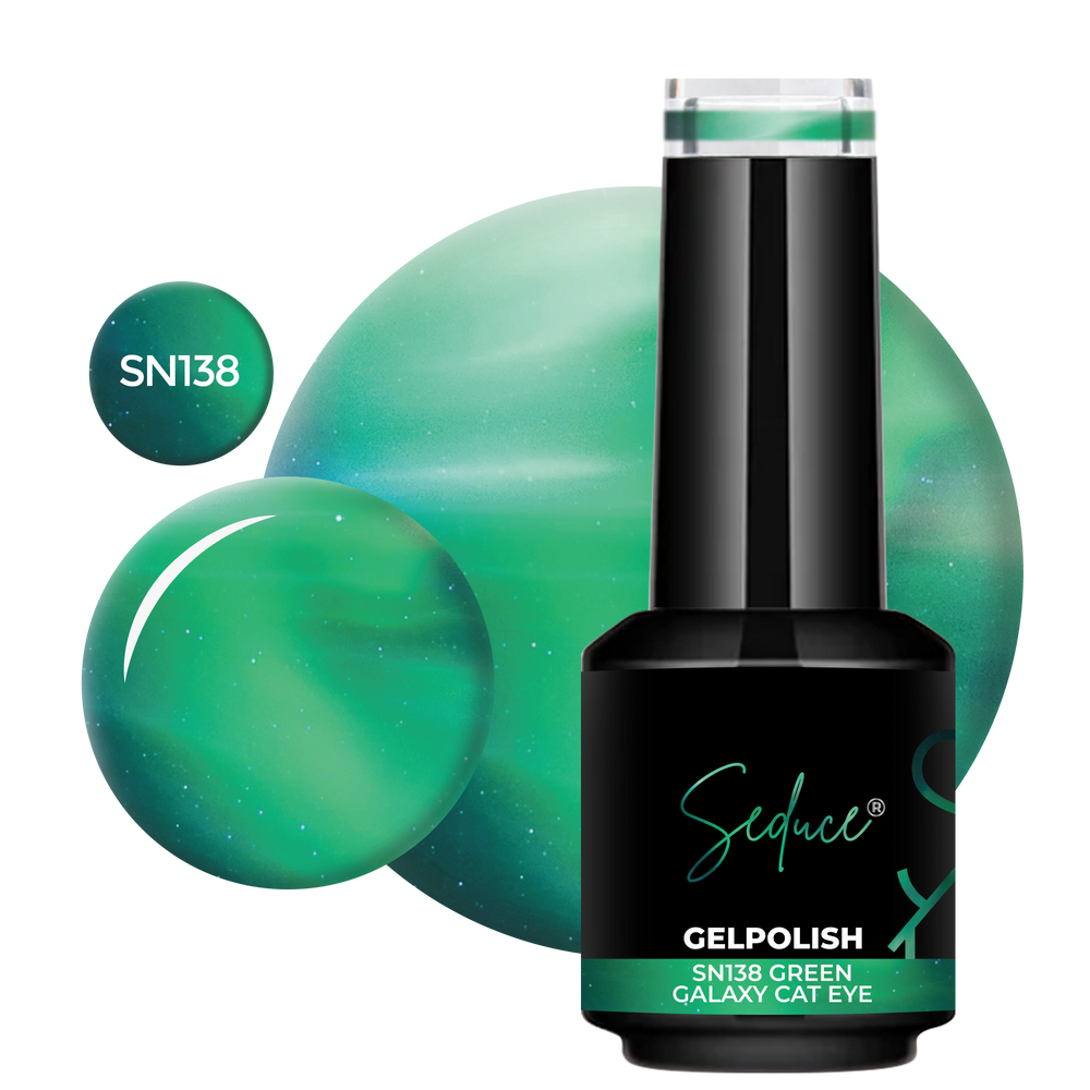 SN138 8D Green Galaxy Cat Eye | HEMA Free