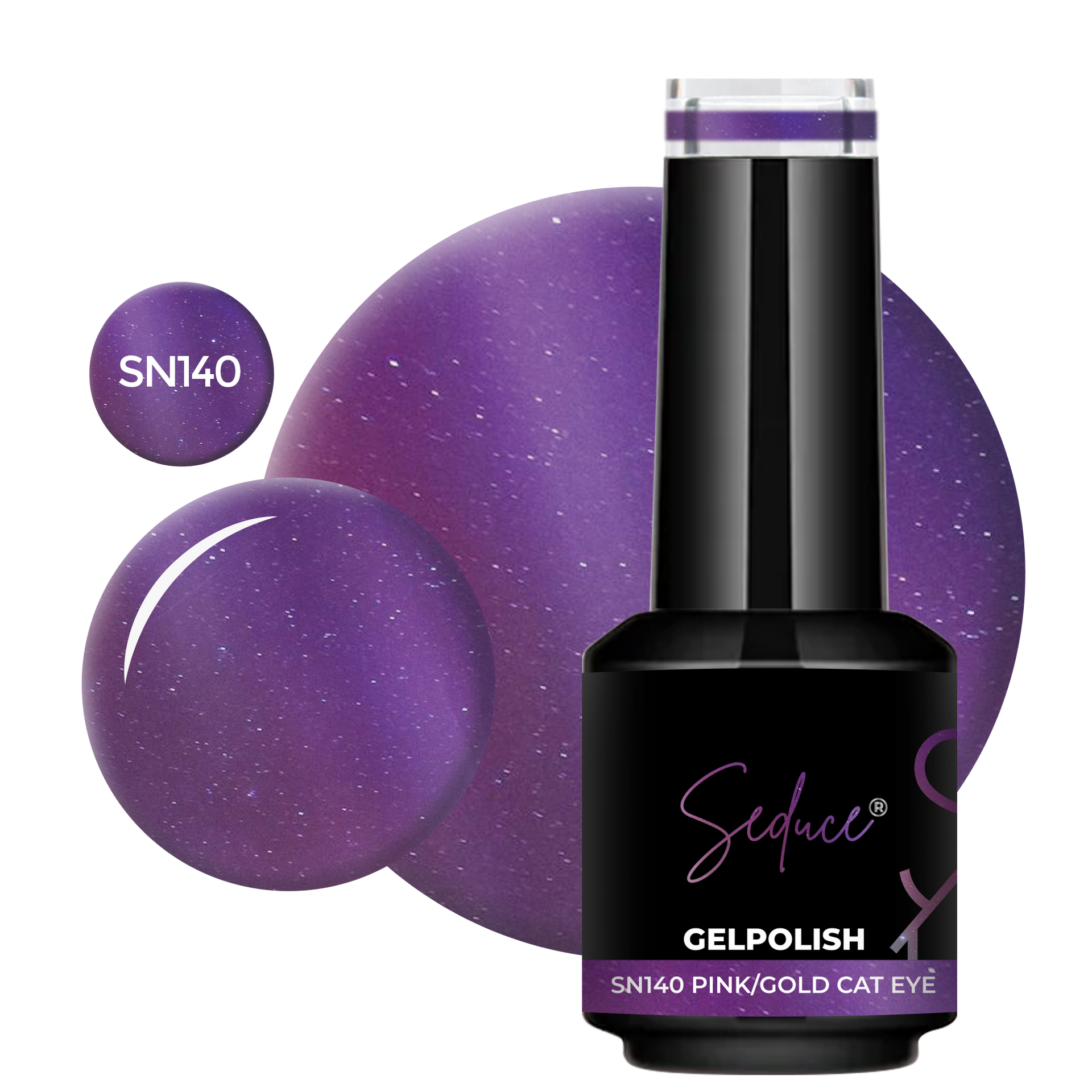 SN140 5D Pink/Gold Cat Eye | HEMA Free