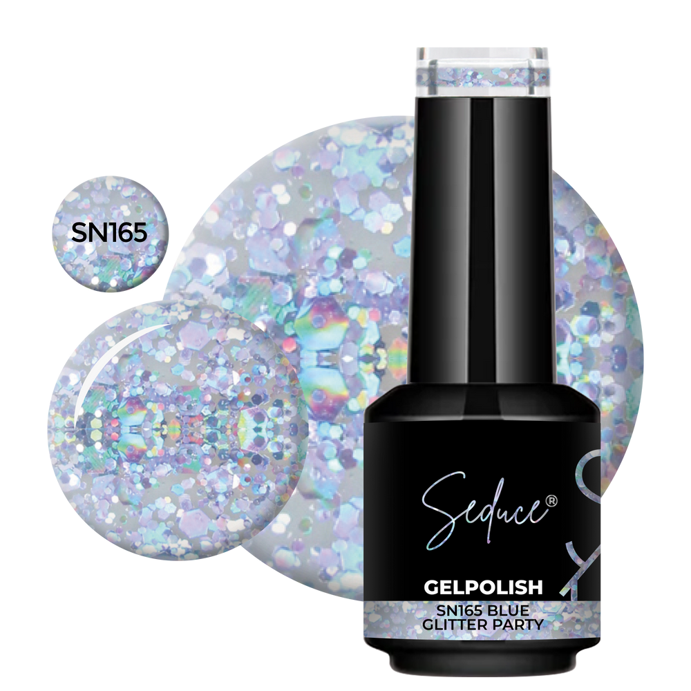 SN165 Blue Glitter Party | HEMA Free
