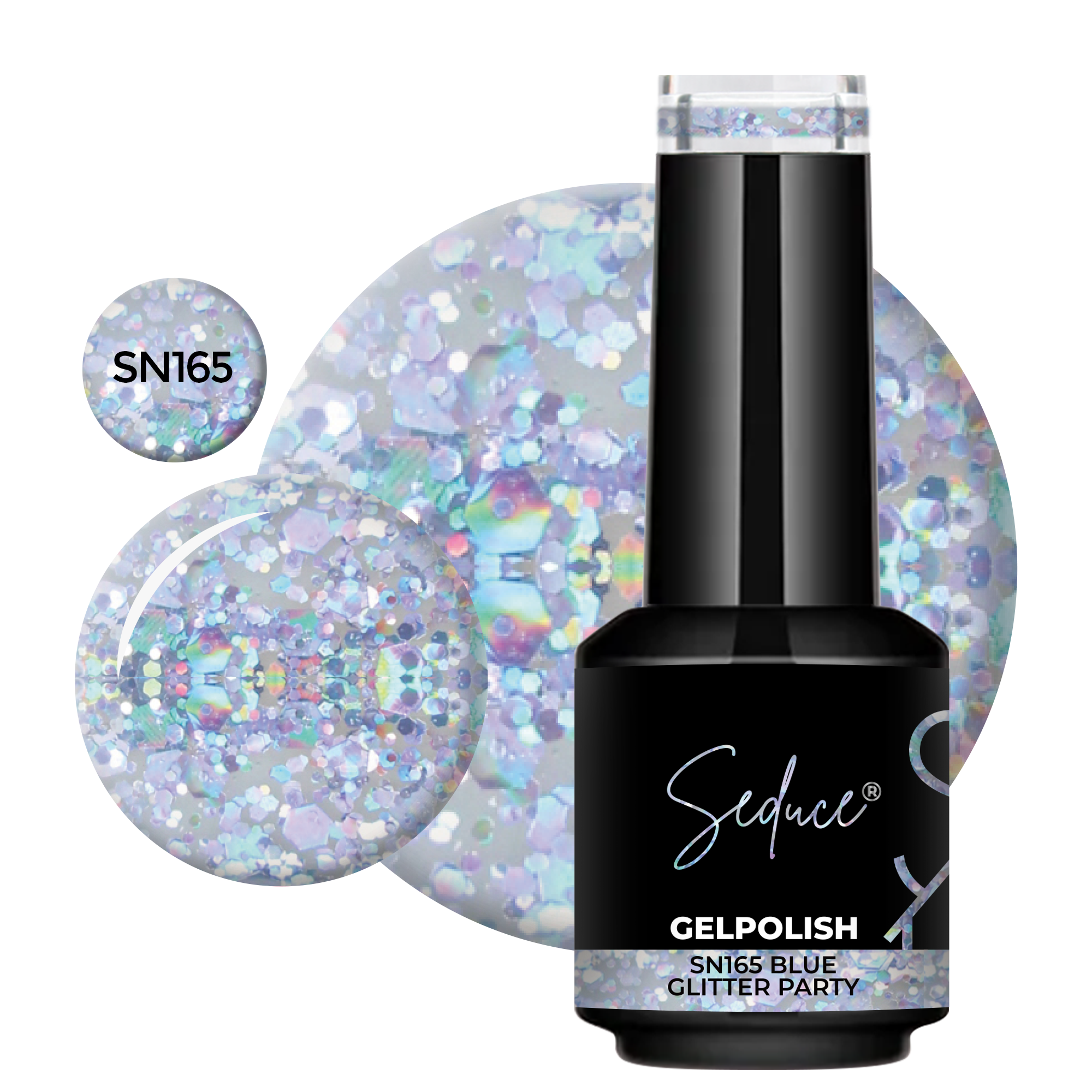 SN165 Blue Glitter Party | HEMA Free