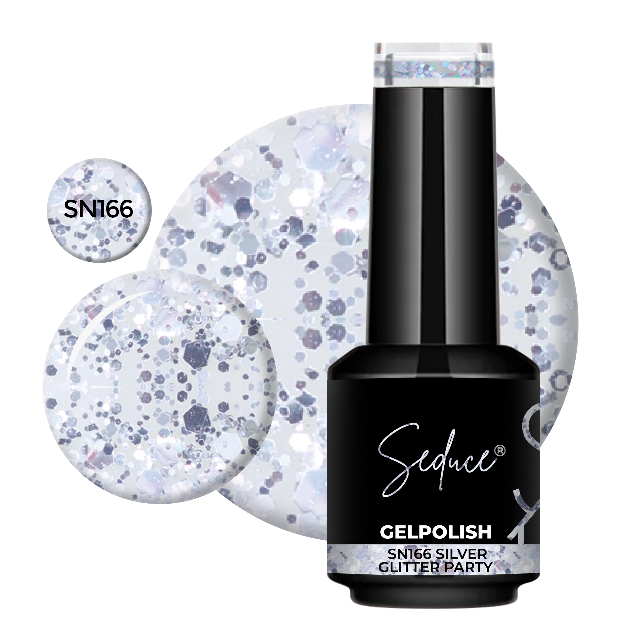 SN166 Silver Glitter Party | HEMA Free