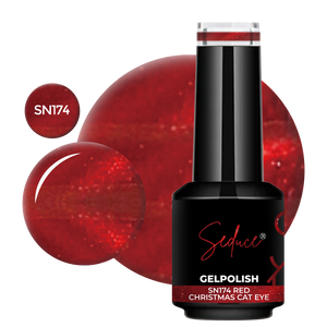 SN174 Red Christmas Cat Eye | HEMA Free