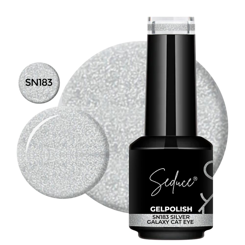 SN183 8D Silver Galaxy Cat Eye | HEMA Free