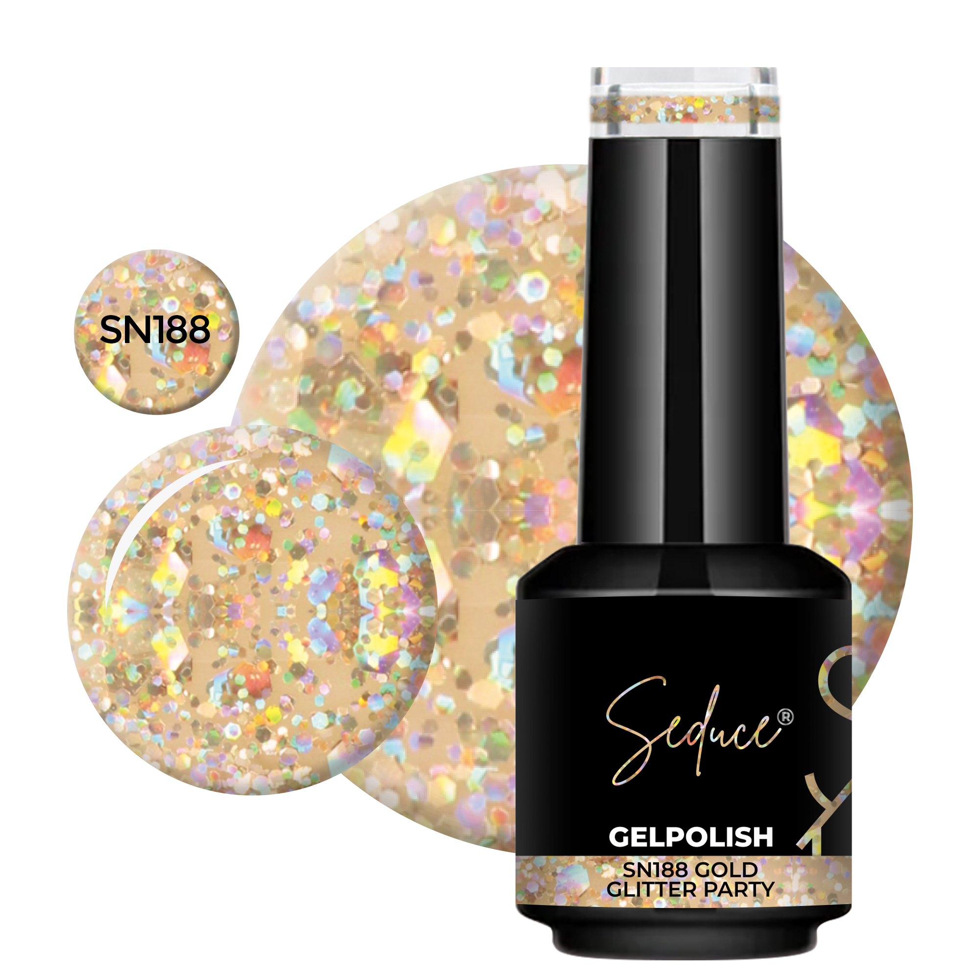 SN188 Gold Glitter Party | HEMA Free