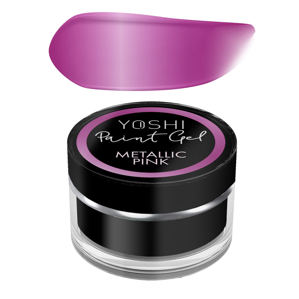 Metallic paint gel pink