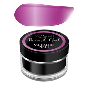Metallic paint gel pink
