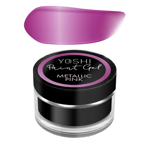 Metallic paint gel pink