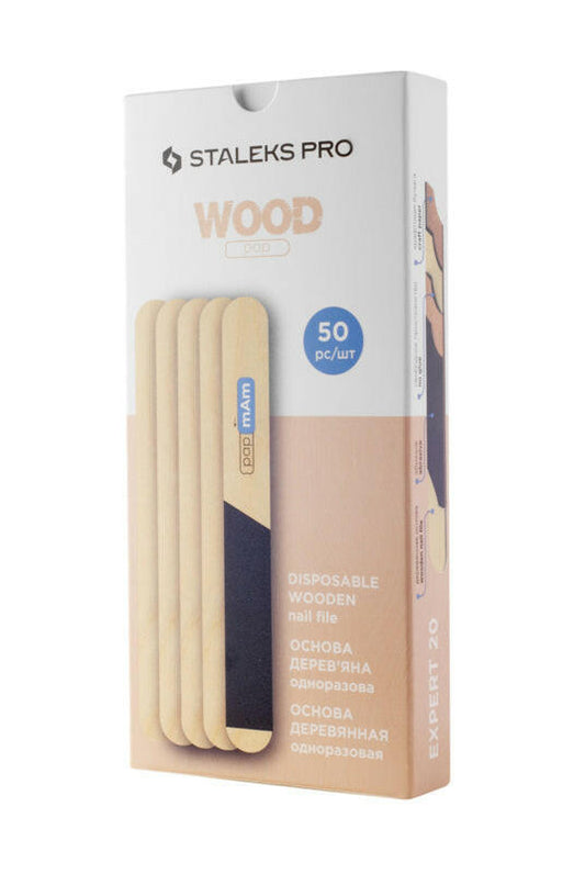 Staleks Wood Nail File Holder base "straight" WBE-20 (50stuks)