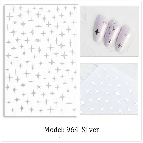 sticker 964 silver