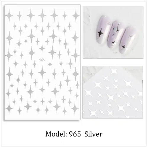 sticker 965 silver