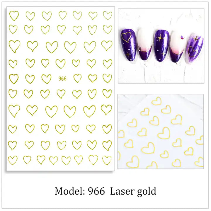 sticker 966 laser gold