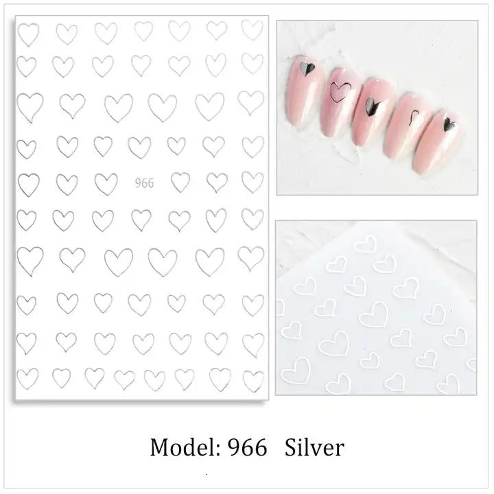 sticker 966 silver