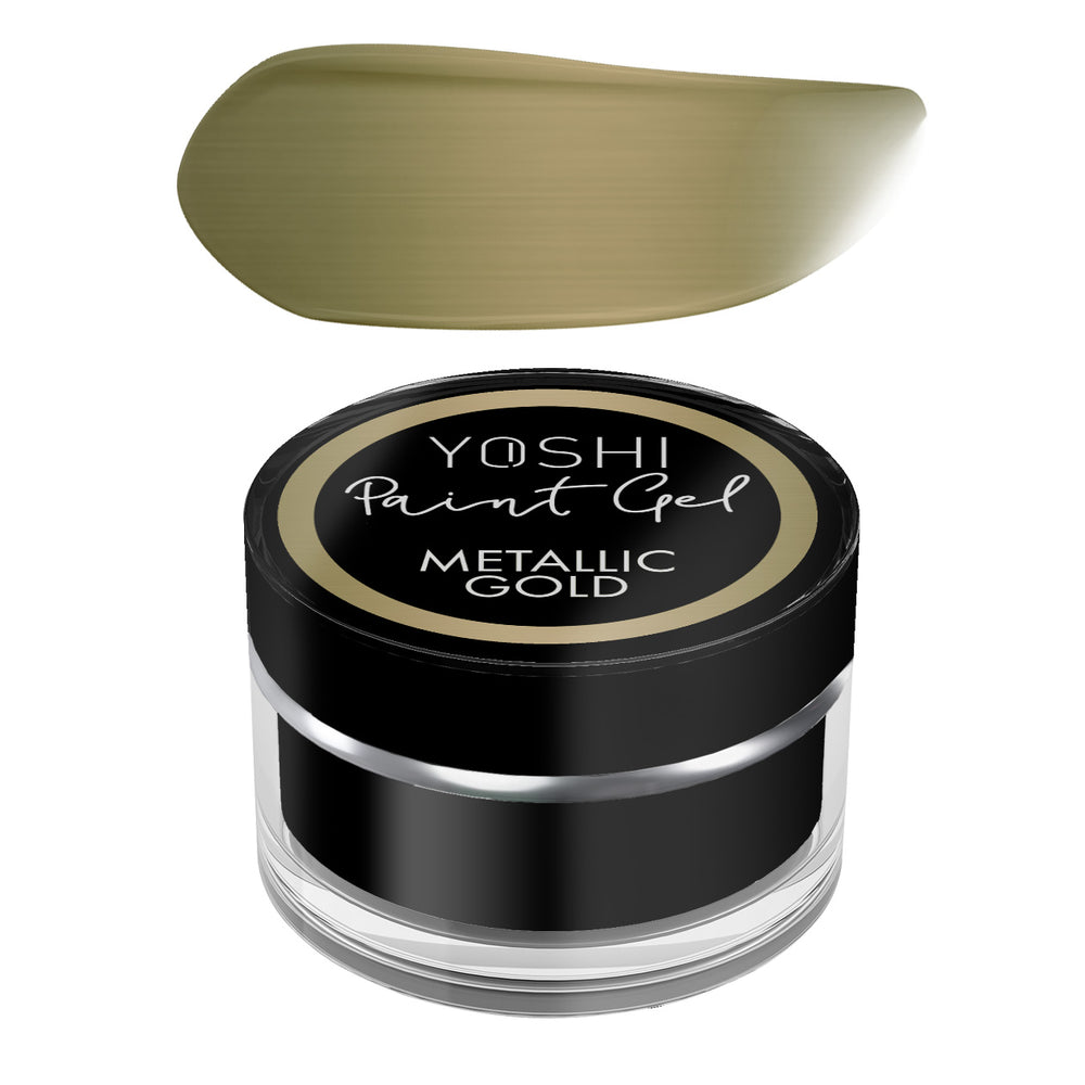 Metallic paint gel gold