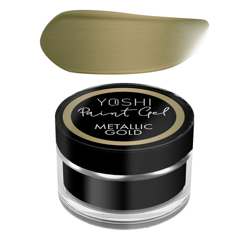 Metallic paint gel gold