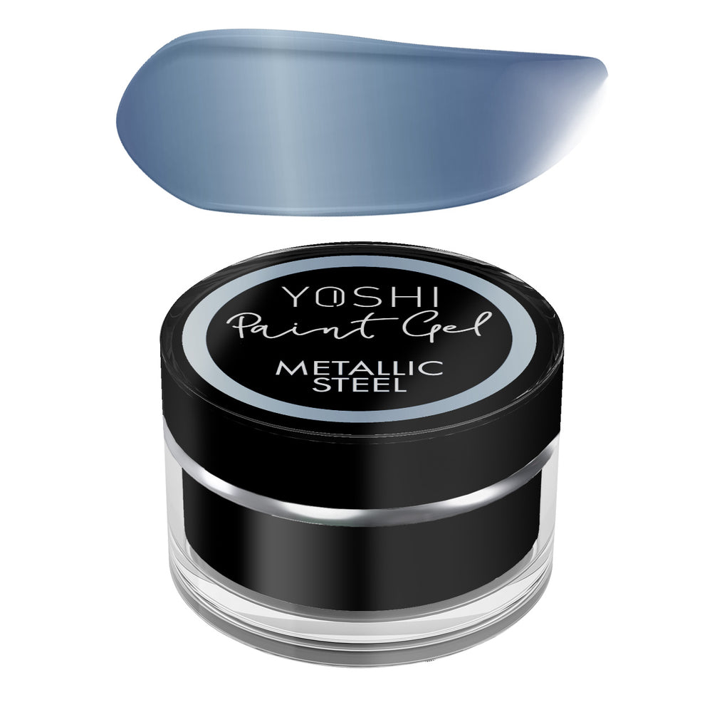Metallic paint gel steel