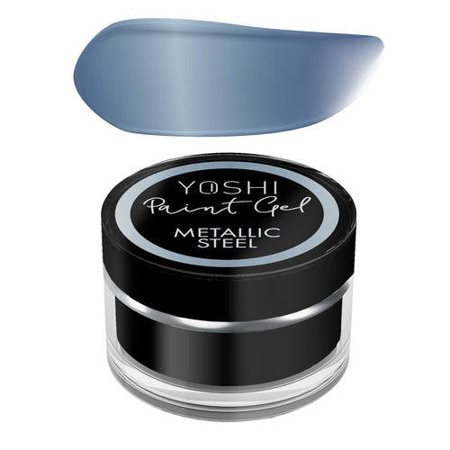 Metallic paint gel steel
