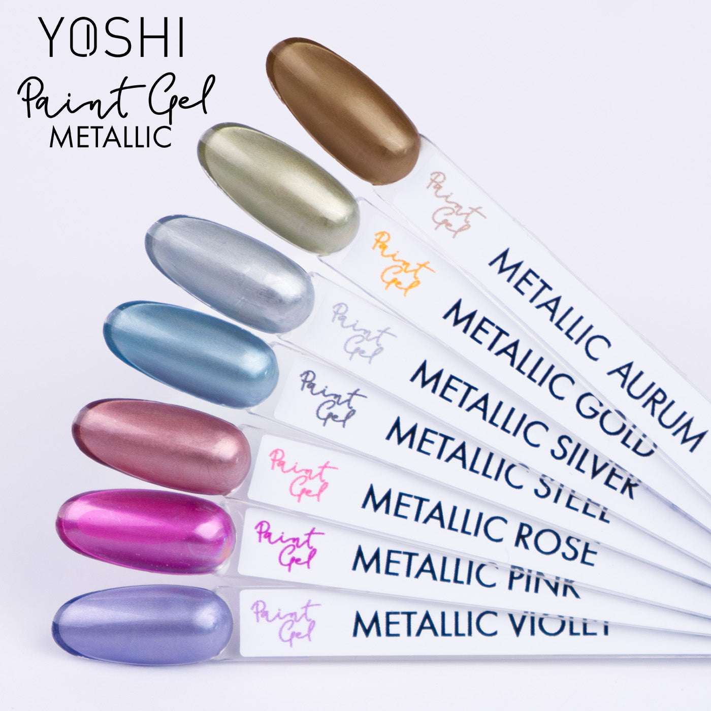 Metallic paint gel silver
