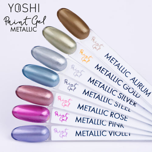 Metallic paint gel silver