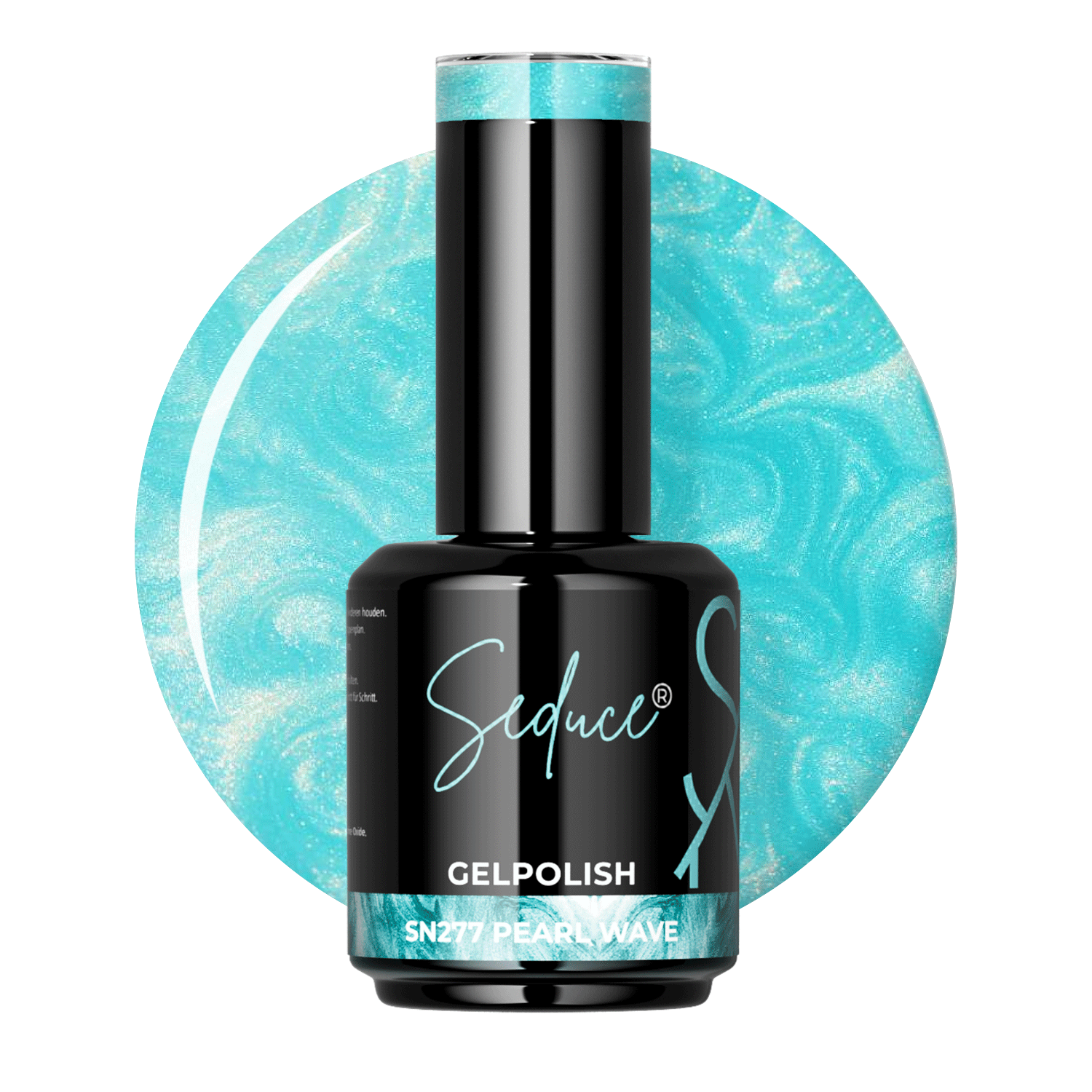  Blauwe pearl gelpolish colordrop van Seduce® Pearl Wave SN277 met zachte lichtreflecterende glans