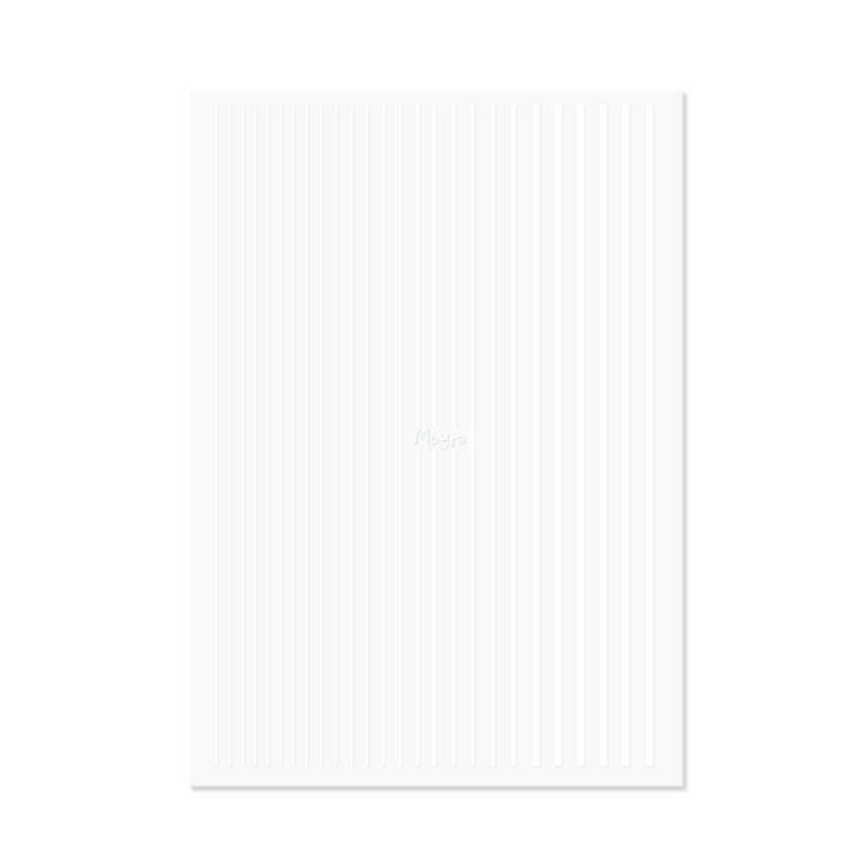 moyra striping sticker white