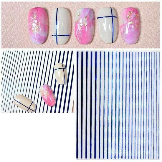 Stickers striping tape blue