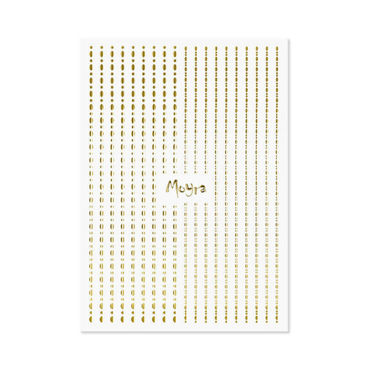 moyra striping dots sticker gold