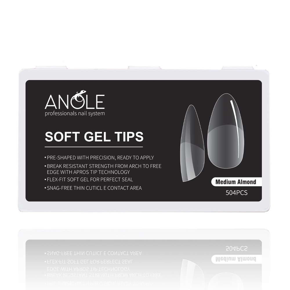 Soft gel tips medium almond anole