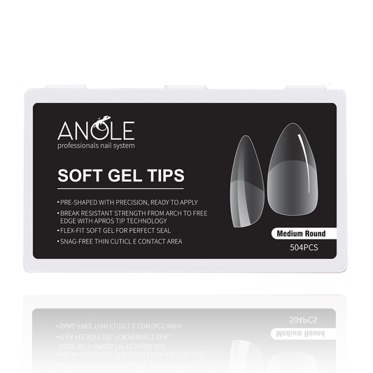 Soft gel tips medium round anole